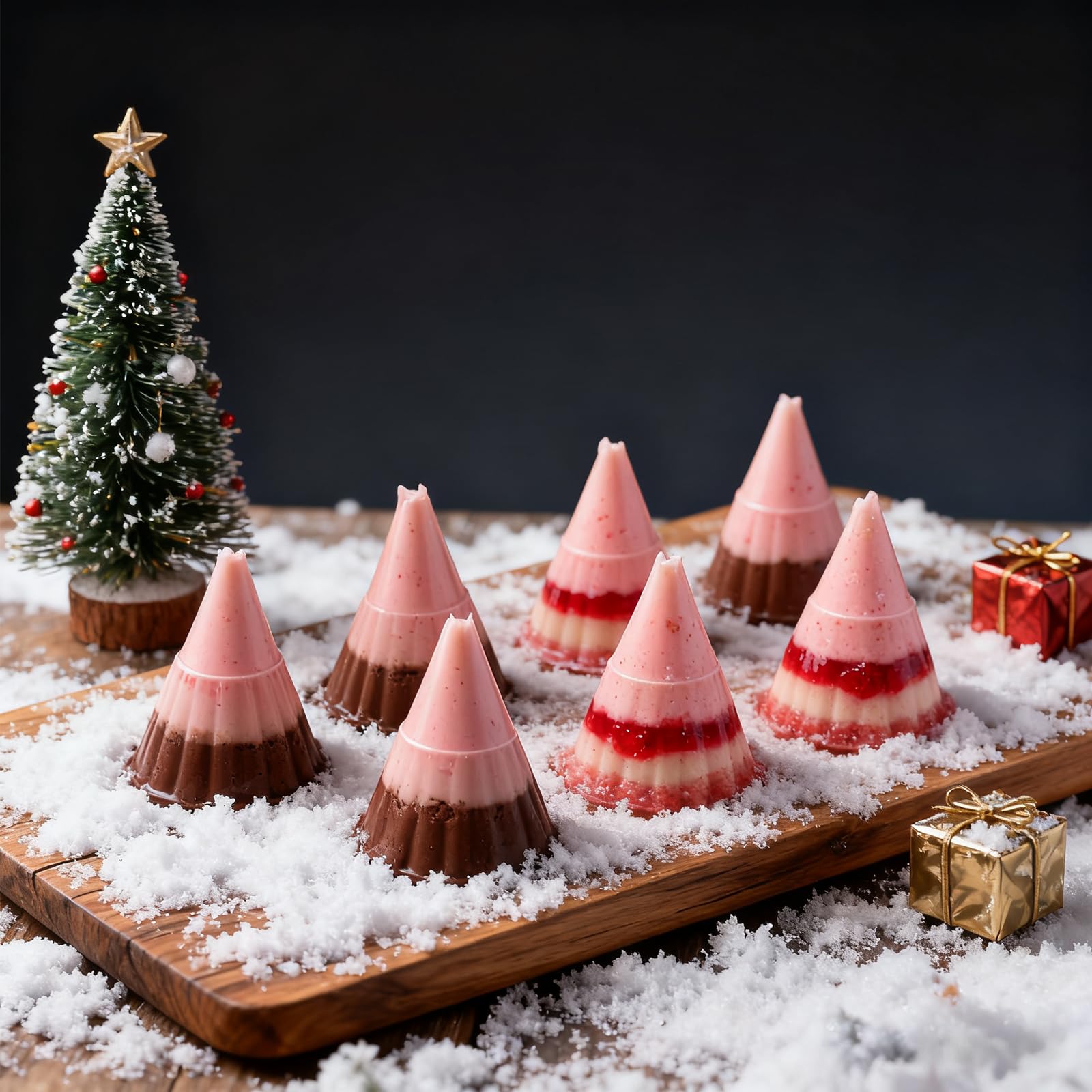 LLPMutu molde árbol navidad 3D para hornear, desmoldeo fácil