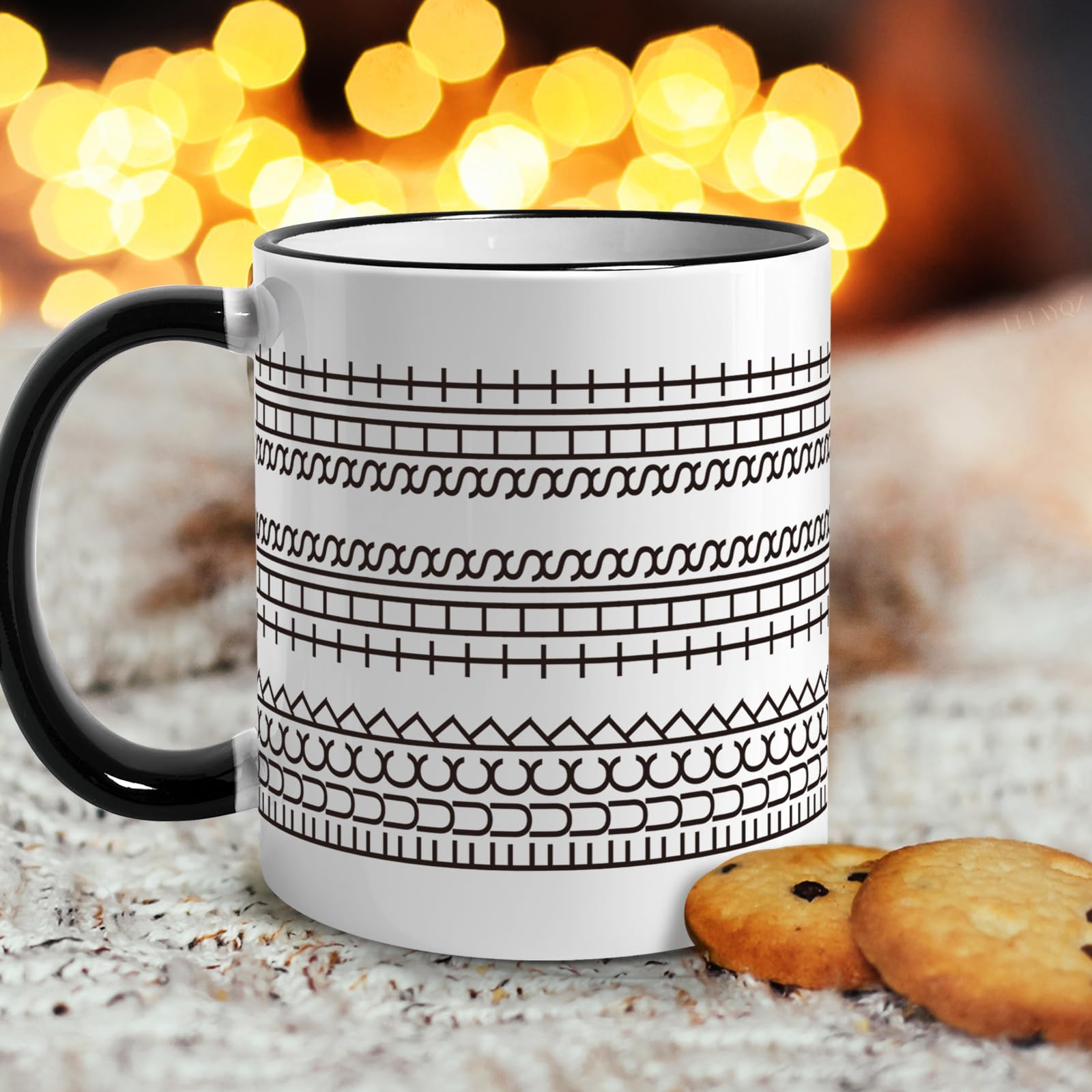Taza de oficina LLTAYQZ con impresión doble cara, visible desde cualquier ángulo