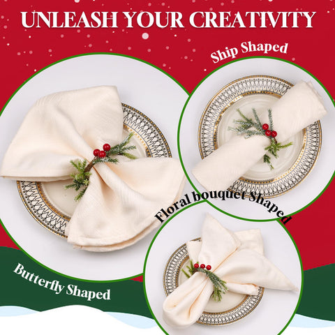 Decoración de mesa navideña para banquetes y cenas.