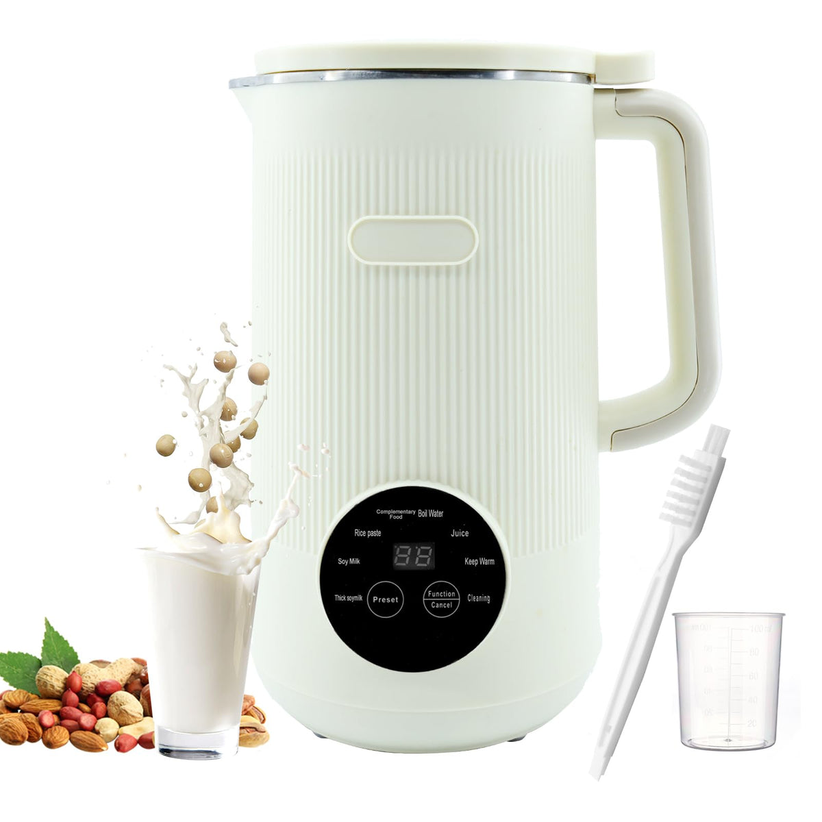 LMFUEN 8en1-leche-de-soja: lista para preparar leche vegetal en casa.