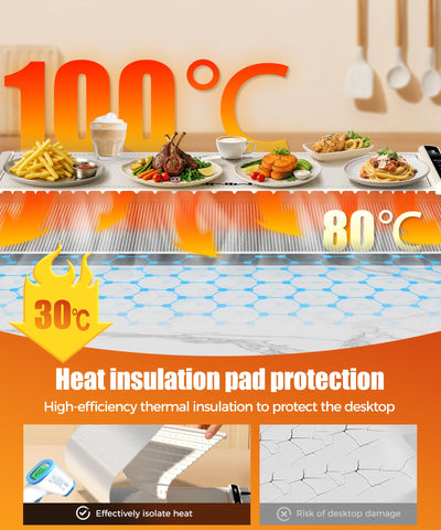 LNNIW almohadilla aislante desmontable protege la mesa del calor.