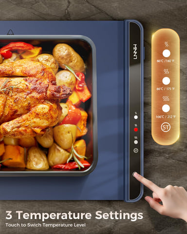 Manta-calentadora-alimentos LNNIW con control de temperatura NTc y calentamiento rápido.