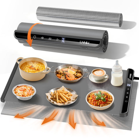 LNNIW manta calentadora con pad aislante protege la mesa durante la comida