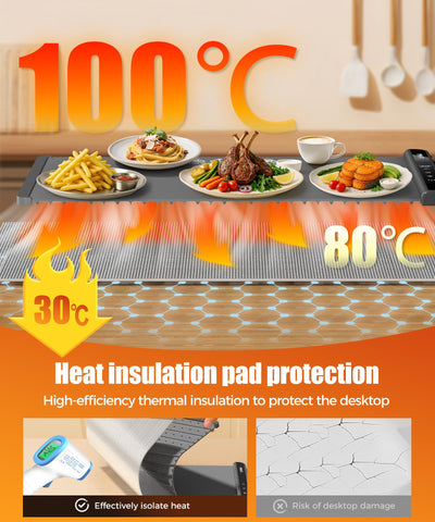 LNNIW manta con controles de temperatura ajustables para platos perfectos