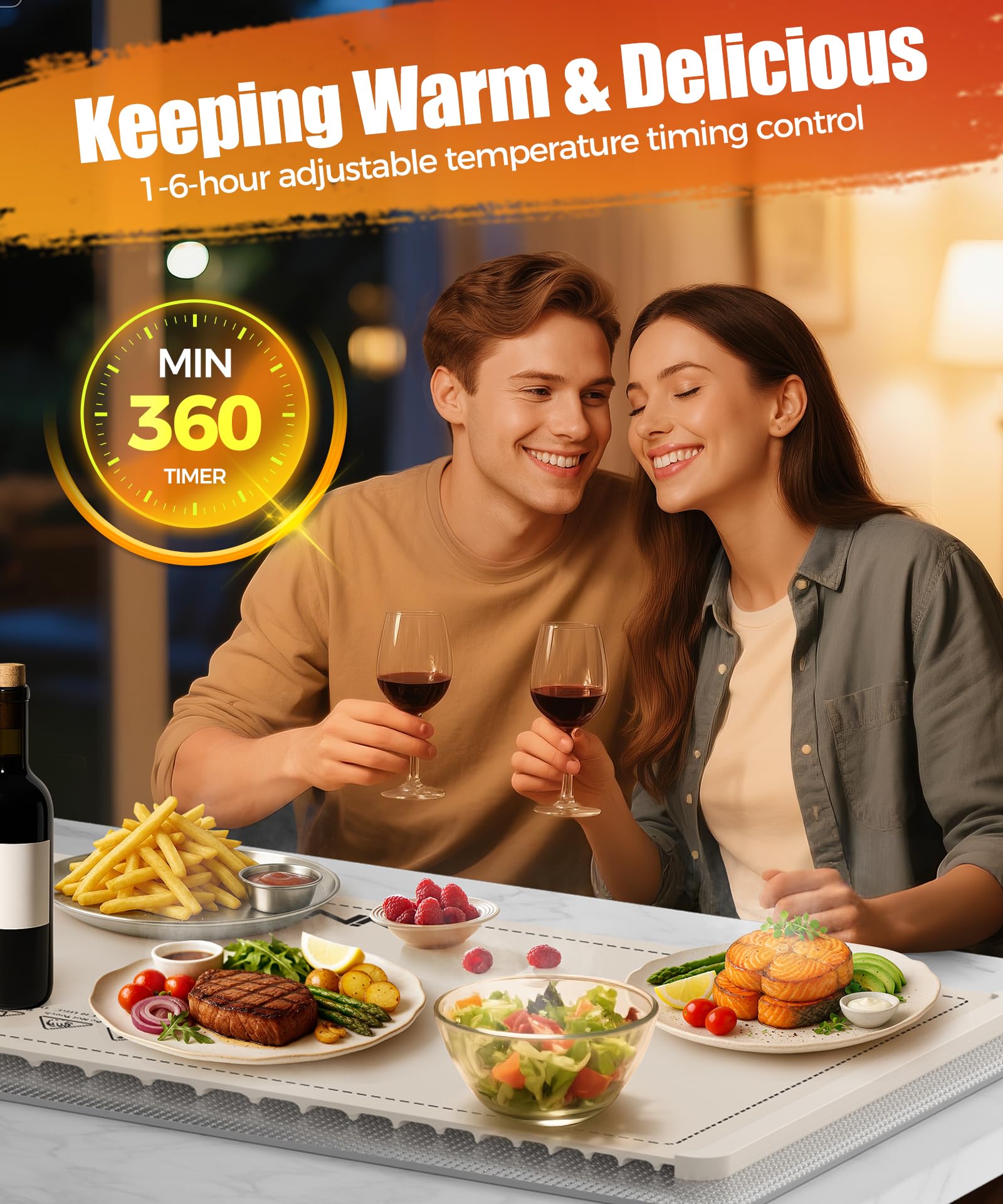 LNNIW compatible con cerámica, vidrio y acero para cualquier vajilla.
