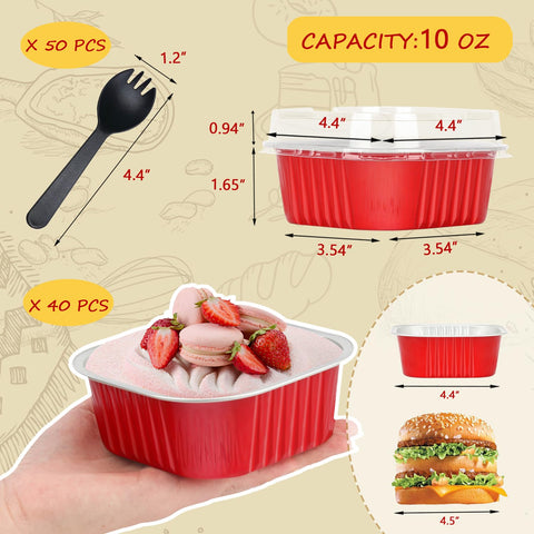 Ramequines LNYZQUS para horno y parrilla, ideales para postres y porciones.