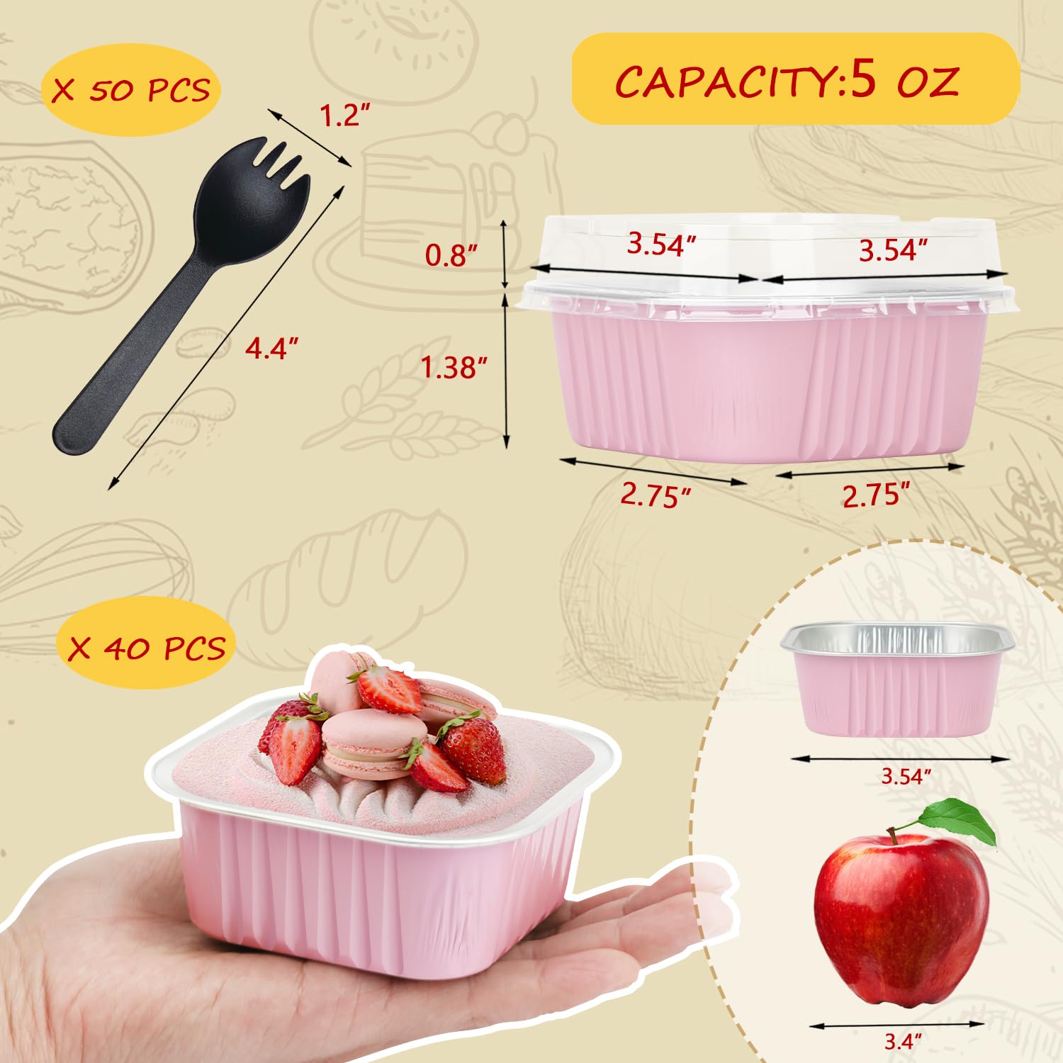 LNYZQUS tapas transparentes para moldes, mantienen frescura y transporte fácil