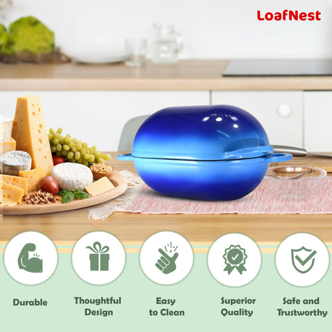 Limpieza fácil gracias al esmalte y acabado liso de LoafNest