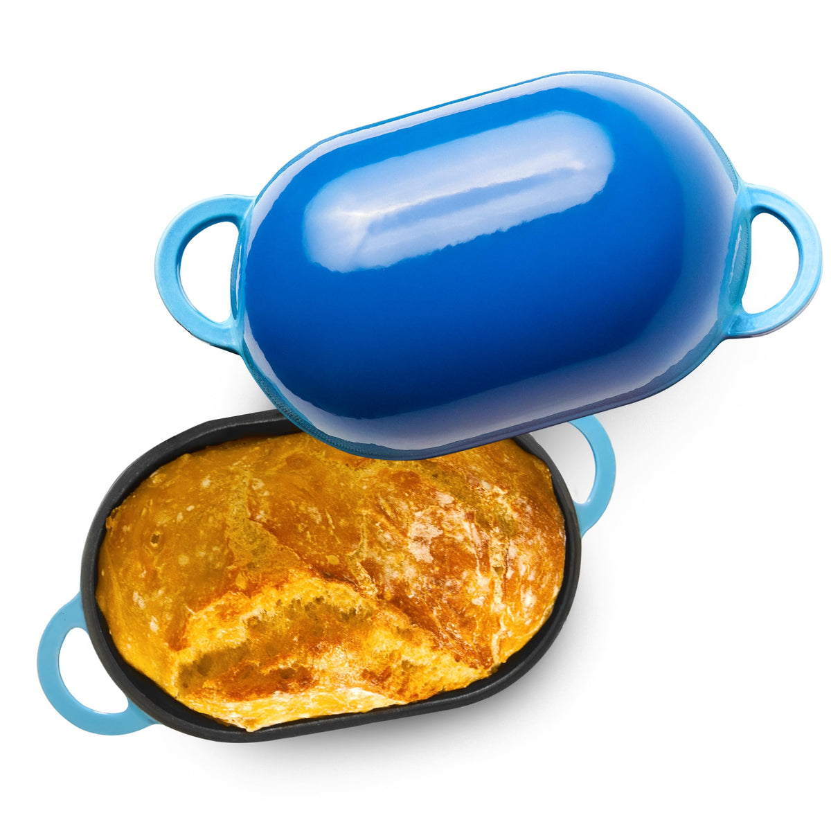 LoafNest Horno de hierro fundido con tapa para pan crujiente