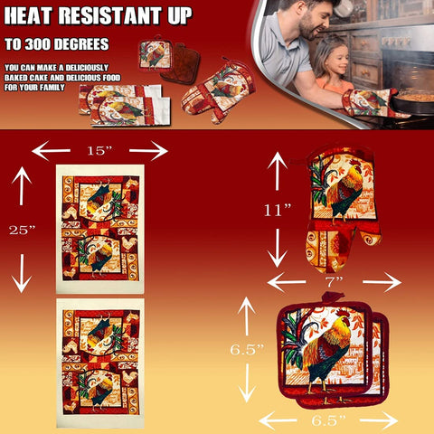 Lobyn Value Packs: guante de horno 11x7, acolchado y seguro.