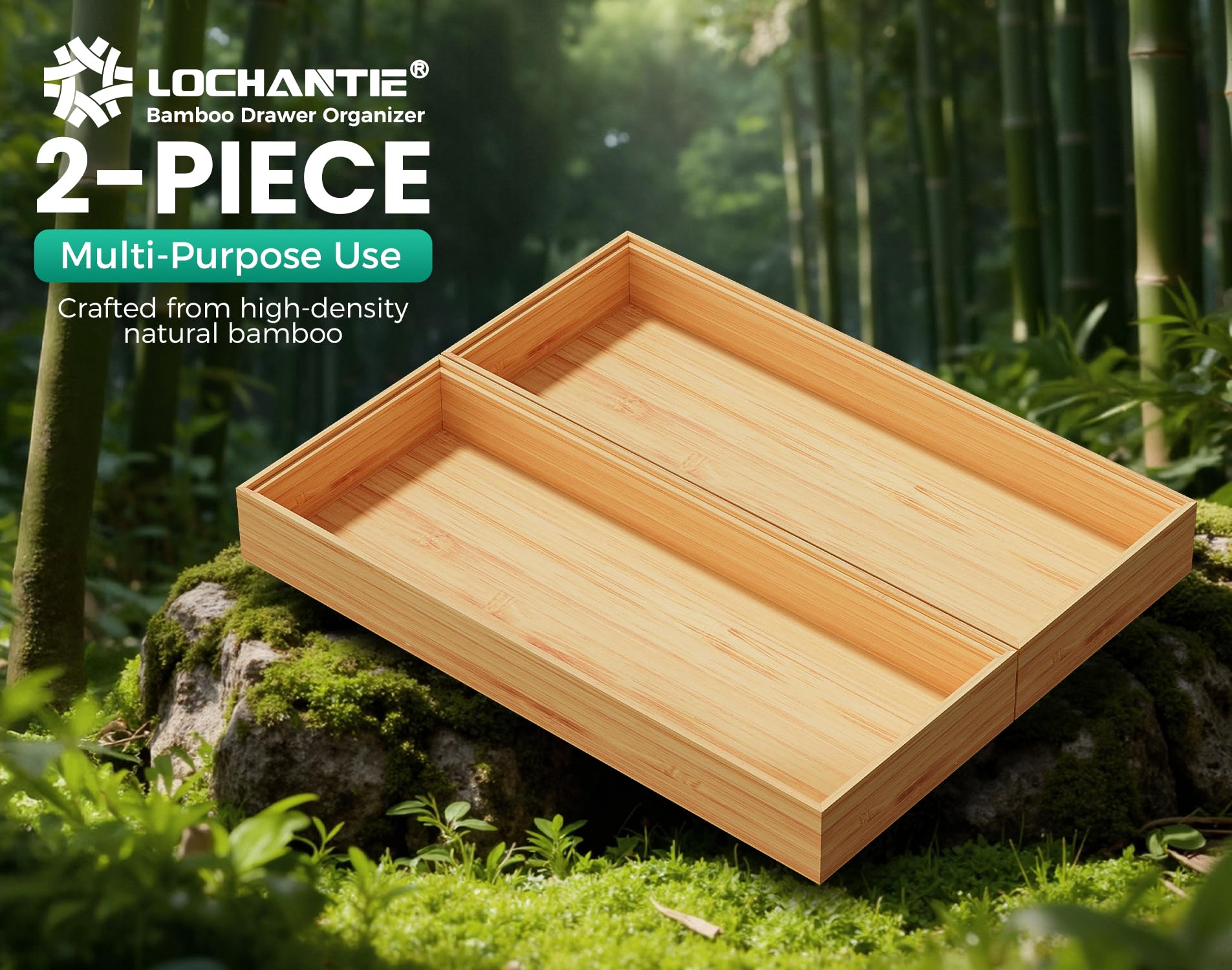 Lochantie, organizador apilable, aprovecha el espacio vertical para utensilios grandes.