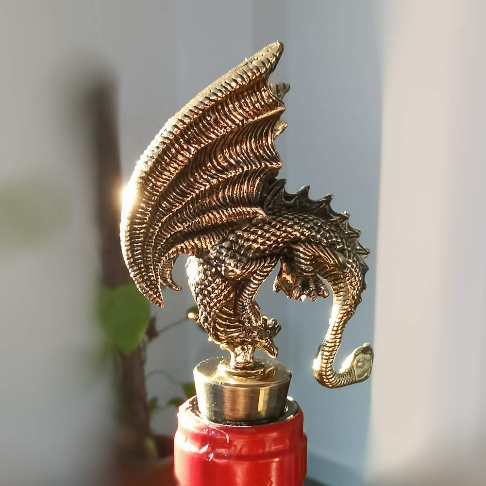 Lockban tapon vino dragon-gotico, apto para botellas estándar