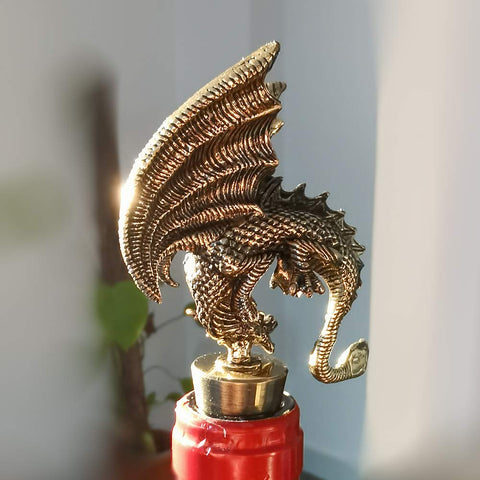 Lockban tapon vino dragon-gotico, apto para botellas estándar