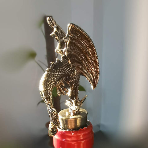 Lockban tapon vino dragon-gotico, reutilizable y fácil de limpiar