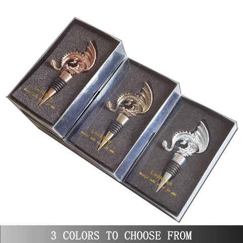 Lockban tapon vino dragon-gotico, ideal para celebraciones