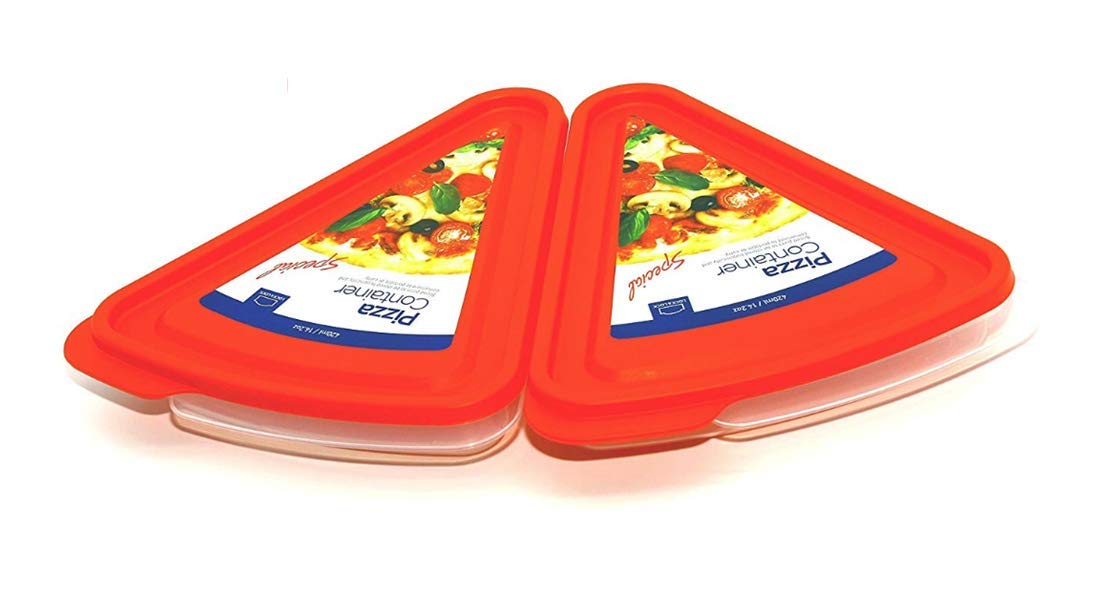 LocknLock contenedor para porciones de pizza, mantiene rebanadas frescas para comer más tarde.