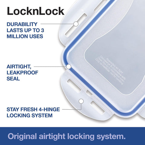LocknLock cierre de cuatro bisagras resistente para larga vida util.