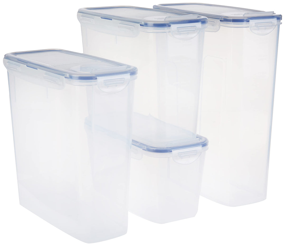 LocknLock Easy Essentials contenedor pantry con tapa plegable, mantiene la pasta fresca y organizada.