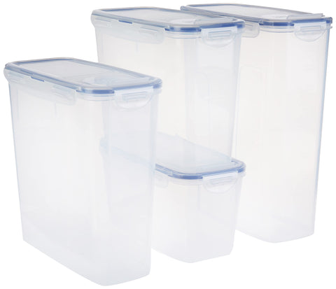 LocknLock Easy Essentials contenedor pantry con tapa plegable, mantiene la pasta fresca y organizada.
