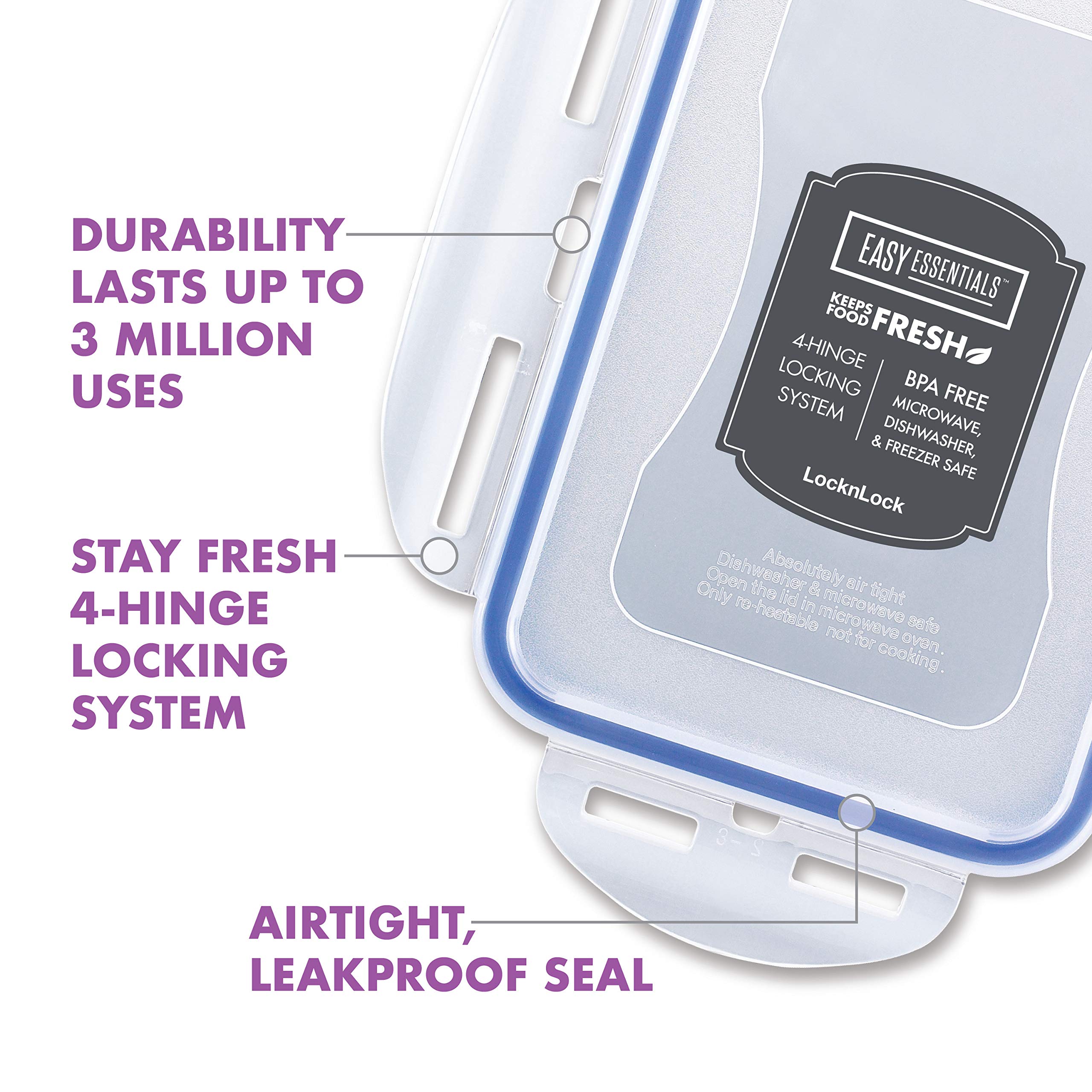 LocknLock Easy Essentials sello hermético mejora la frescura de los alimentos