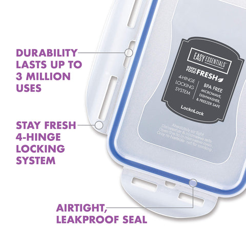 LocknLock Easy Essentials sello hermético mejora la frescura de los alimentos