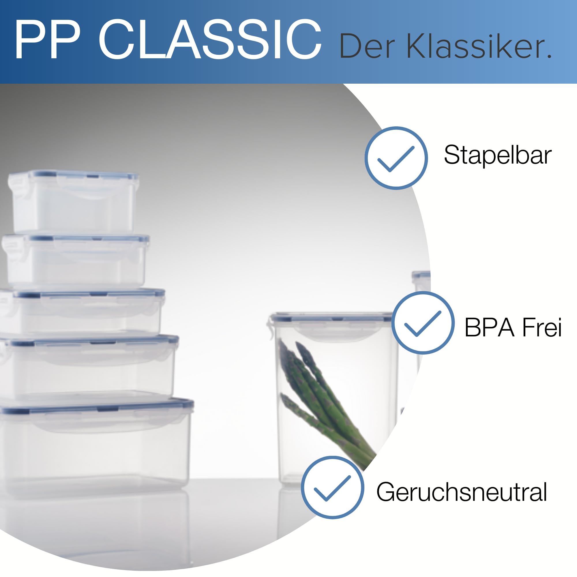 LocknLock Easy Essentials Contenedor sin BPA para almacenar de forma segura.