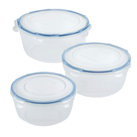 LocknLock Easy Essentials tazón apilable de 5.9 tazas con tapa, ideal para el refrigerador