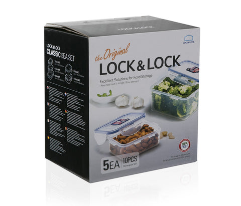LocknLock Easy Essentials: apto para refrigerador y lavavajillas para limpieza rápida.