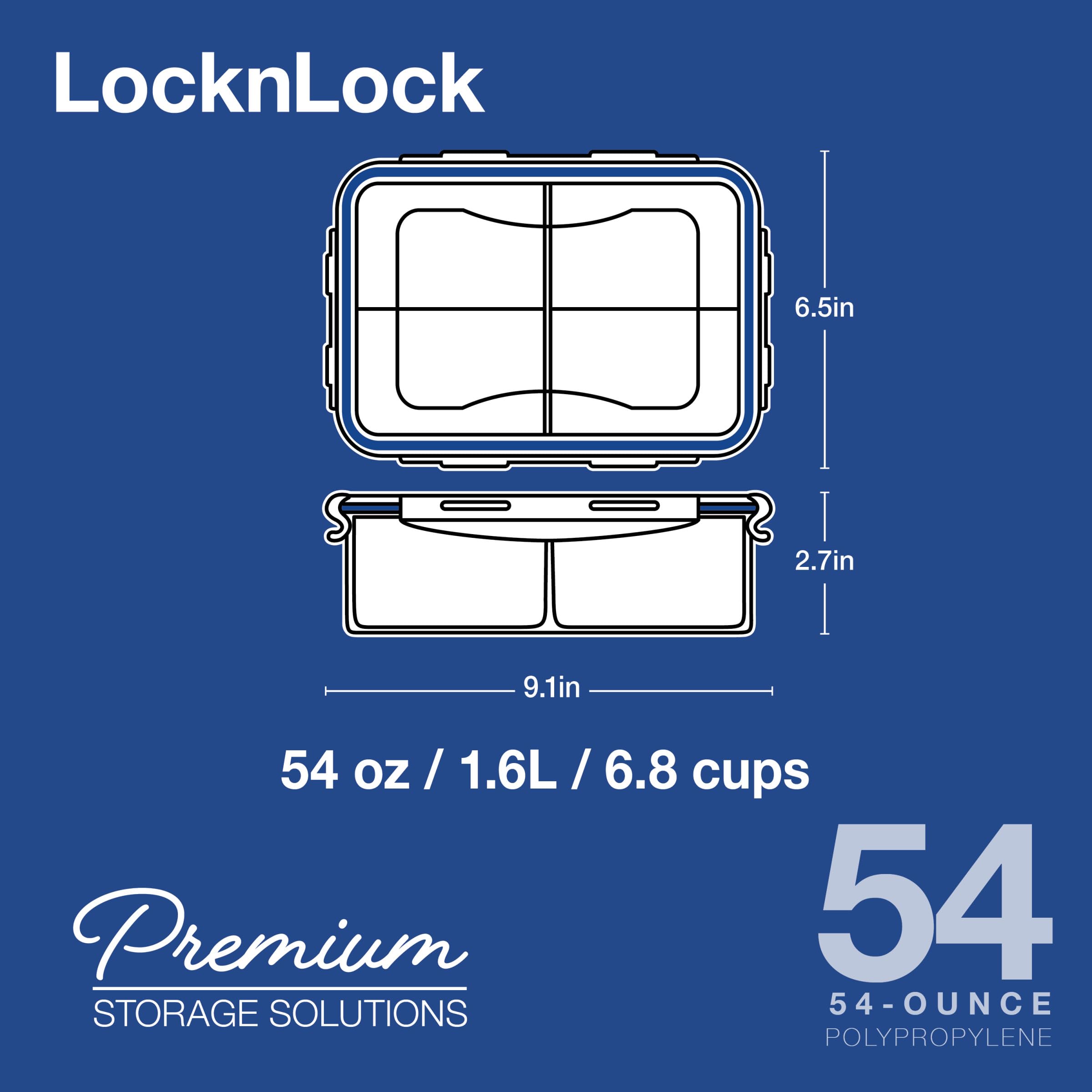 LocknLock sin BPA para almacenamiento saludable en refrigerador o despensa.