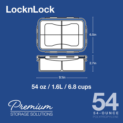 LocknLock sin BPA para almacenamiento saludable en refrigerador o despensa.