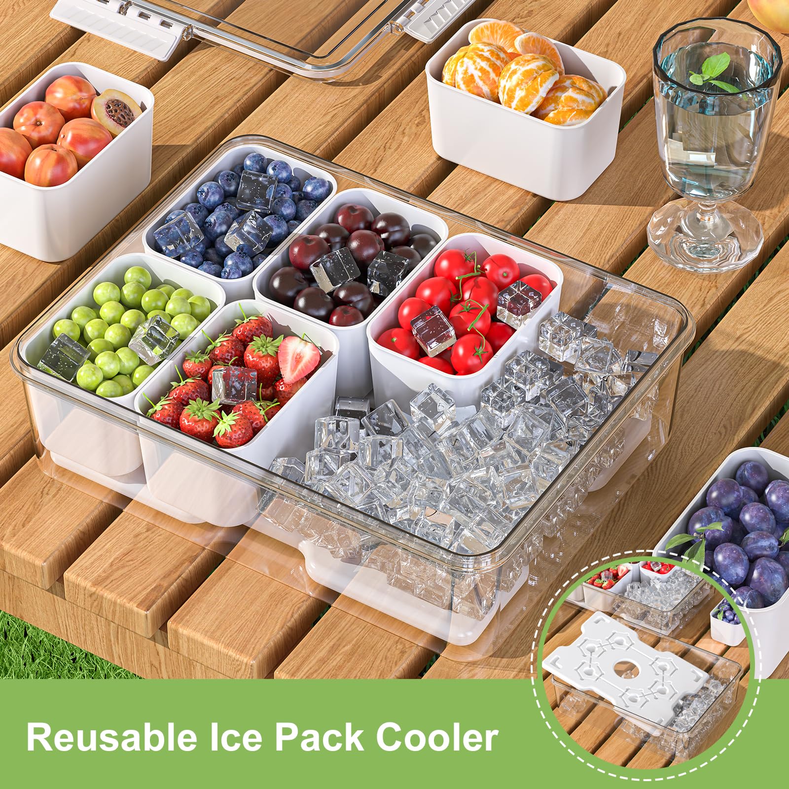 Locliki Snackle Box ideal para picnic y viaje