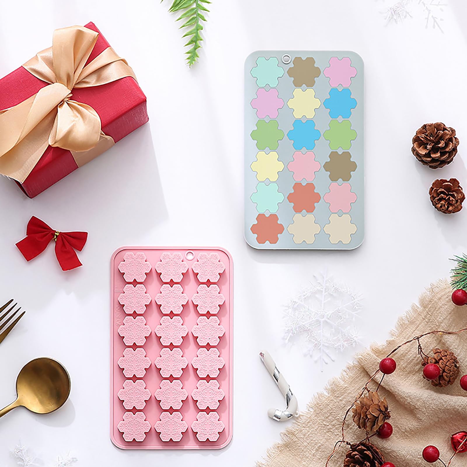 Usos múltiples de Lodeihoo: dulces, gelatinas y decoraciones para repostería.