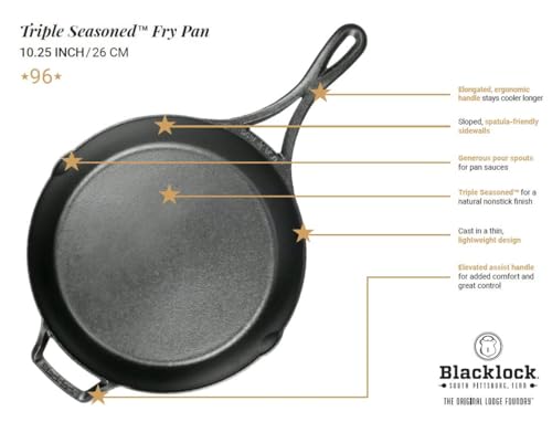 Lodge Blacklock – durabilidad-para-generaciones; inversión culinaria a largo plazo.