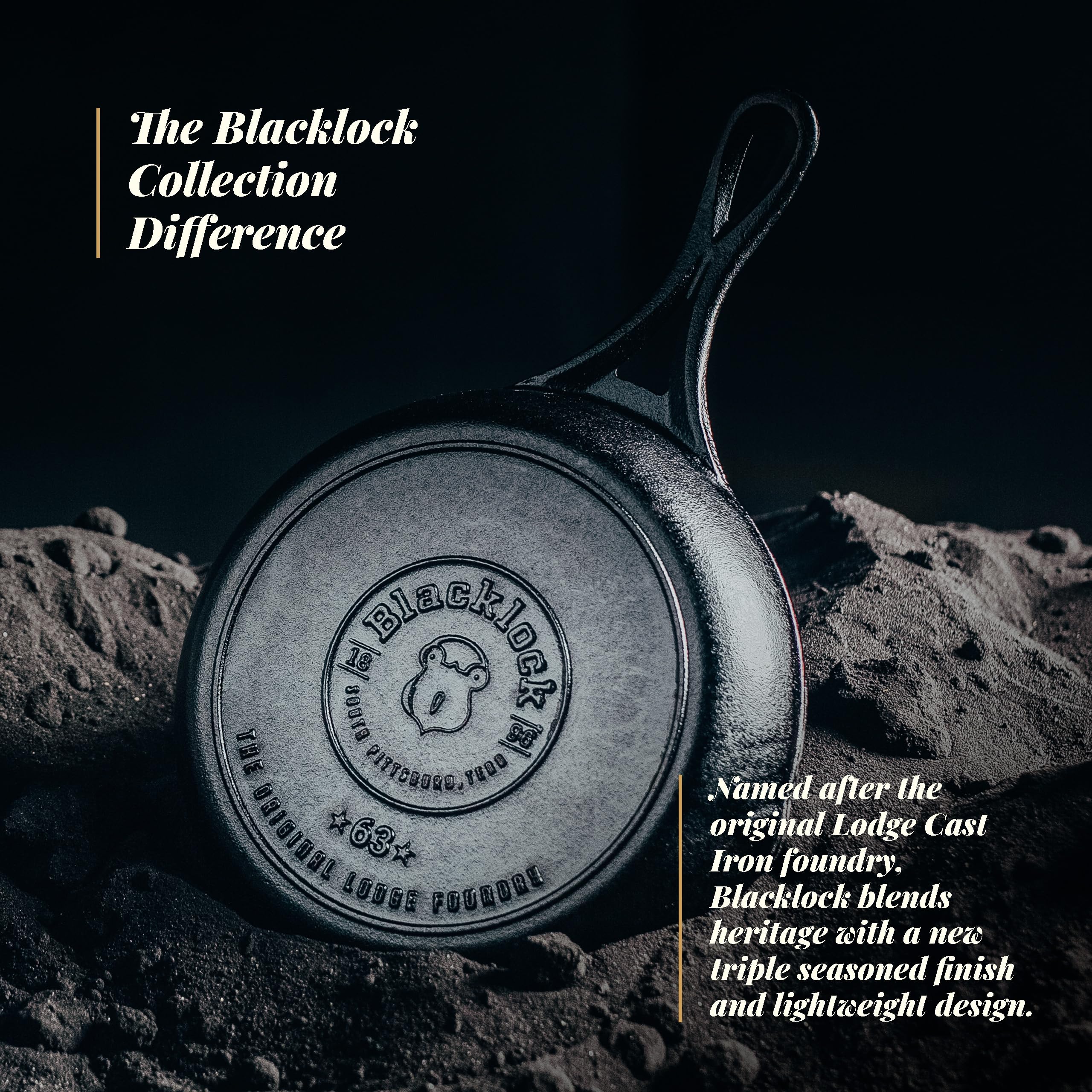 Materiales no tóxicos Lodge Blacklock, libre de PFOA y PTFE para cocinar con tranquilidad.