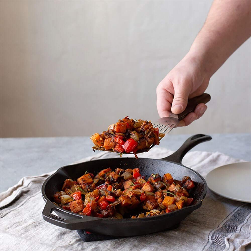 Sartén pre-sazonada con aceite vegetal natural para liberación suave