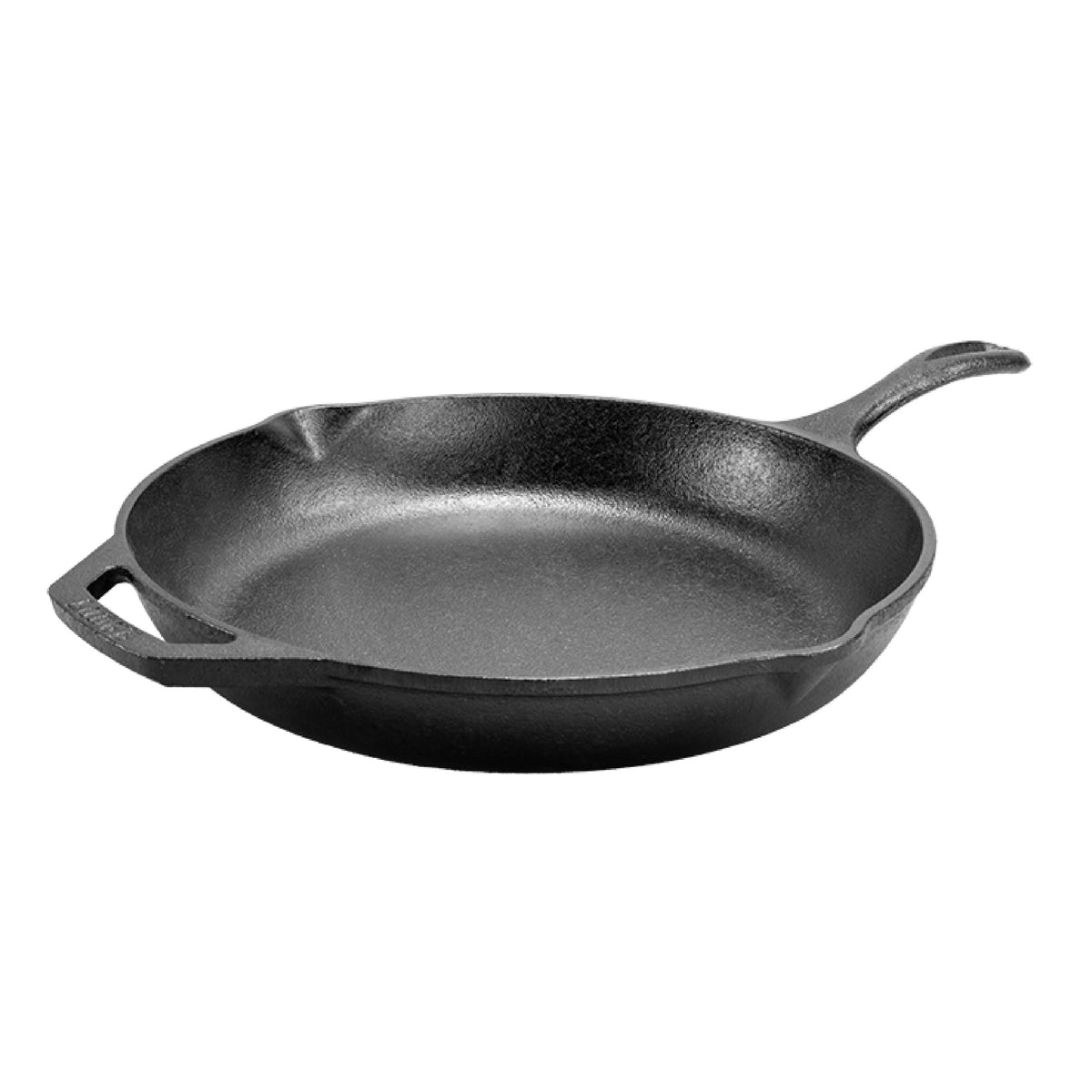 Lodge Chef Collection sarten 13-25 mango ergonómico para agarre cómodo.