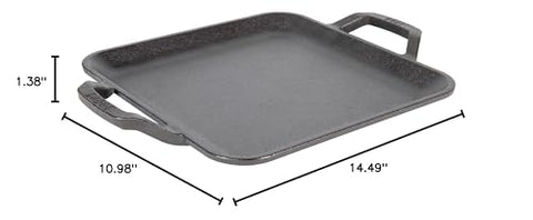 Lodge plancha cuadrada de hierro fundido 11 pulgadas fácil de limpieza