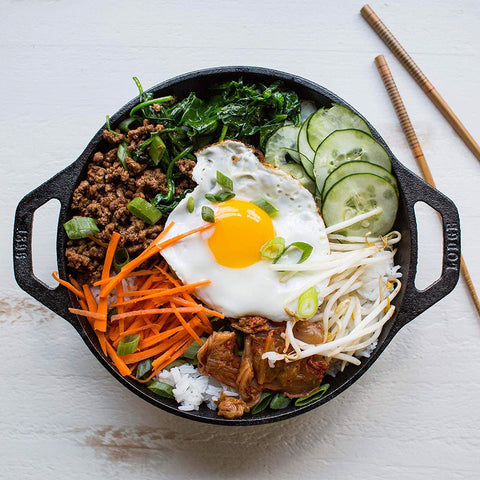 Lodge wok de hierro pre-sazonado para uso en horno, calor estable