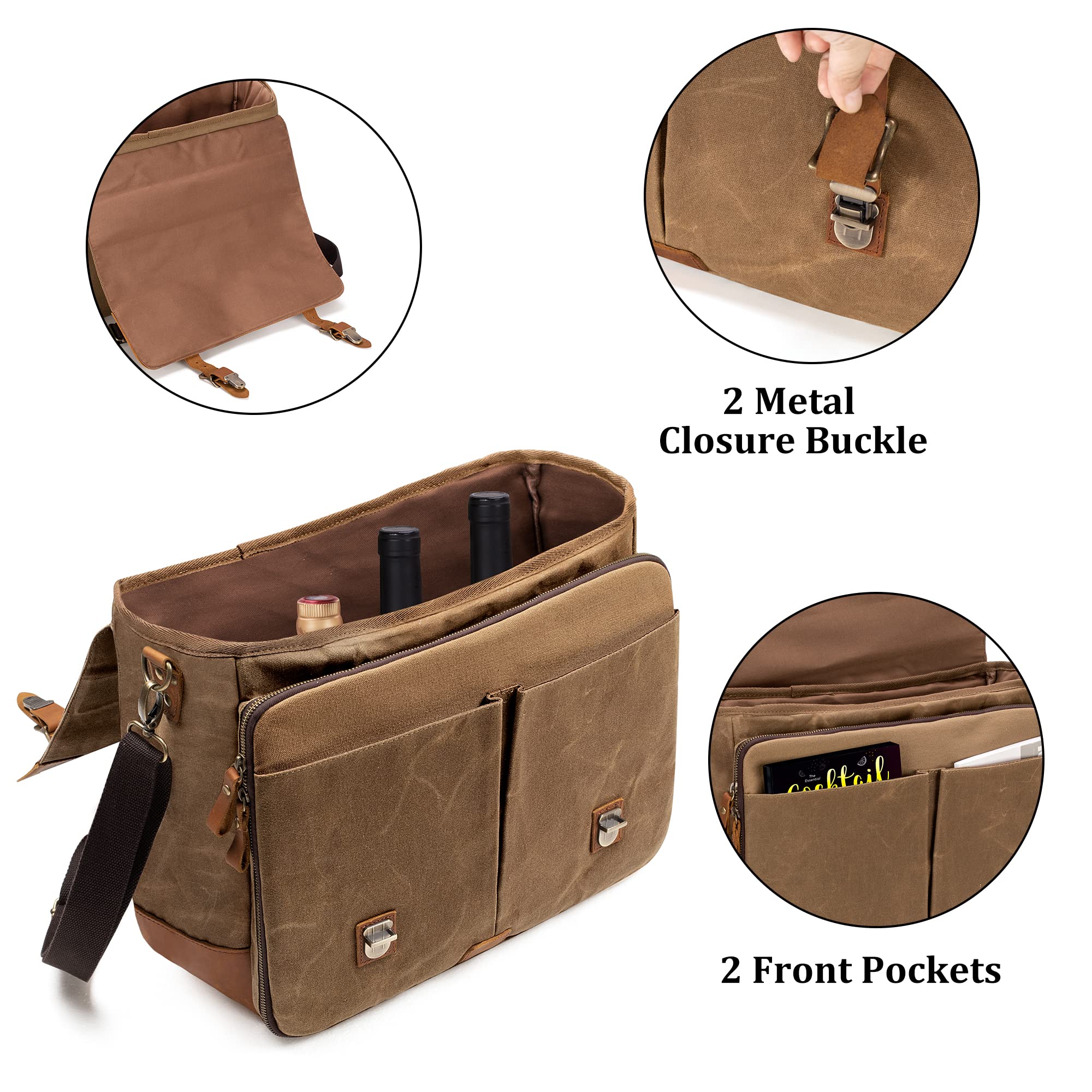 LoDrid Bolso bar con mango reforzado y correa ajustable para viajar.