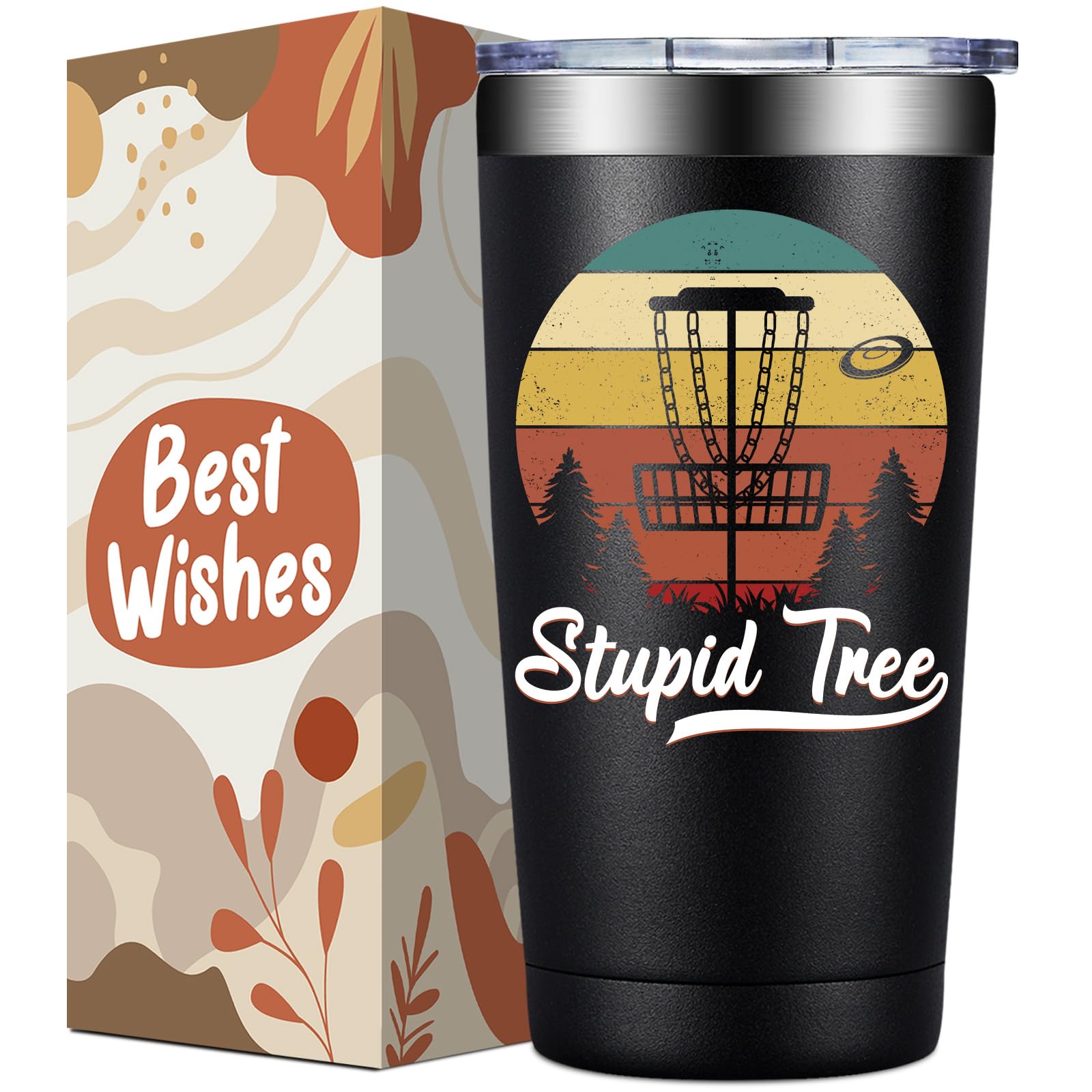 Loecuxe Disc Golf Taza Árbol 20oz para el campo