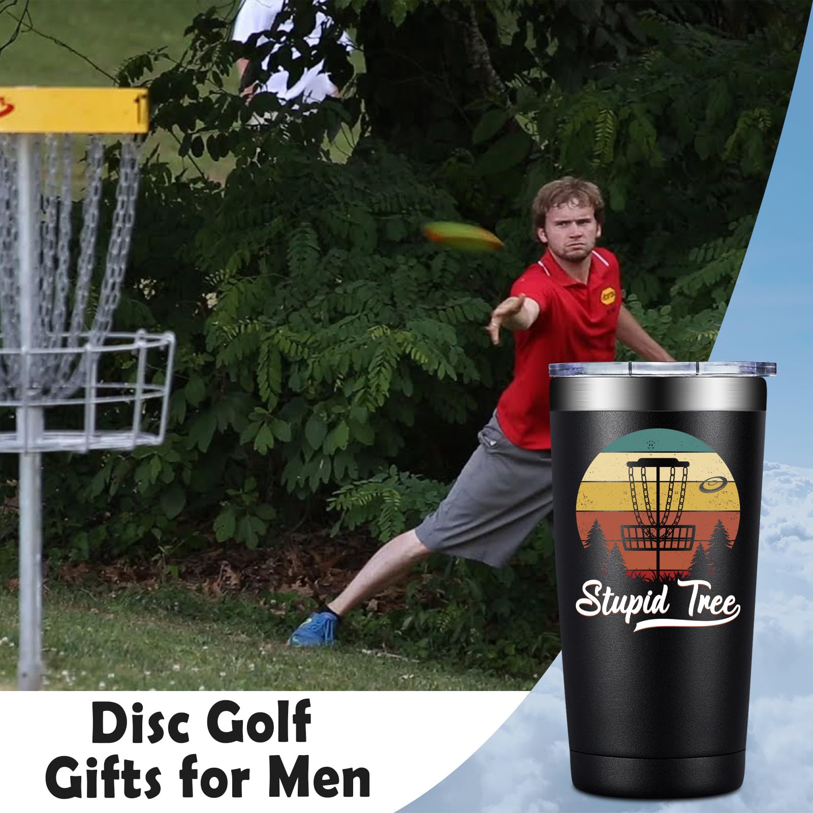 Loecuxe Tapa Deslizable para Disc Golf evita derrames en el juego