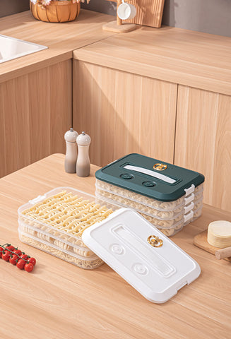 LOEZ contenedor versátil para carnes, pastas y dulces en refrigerador o despensa.