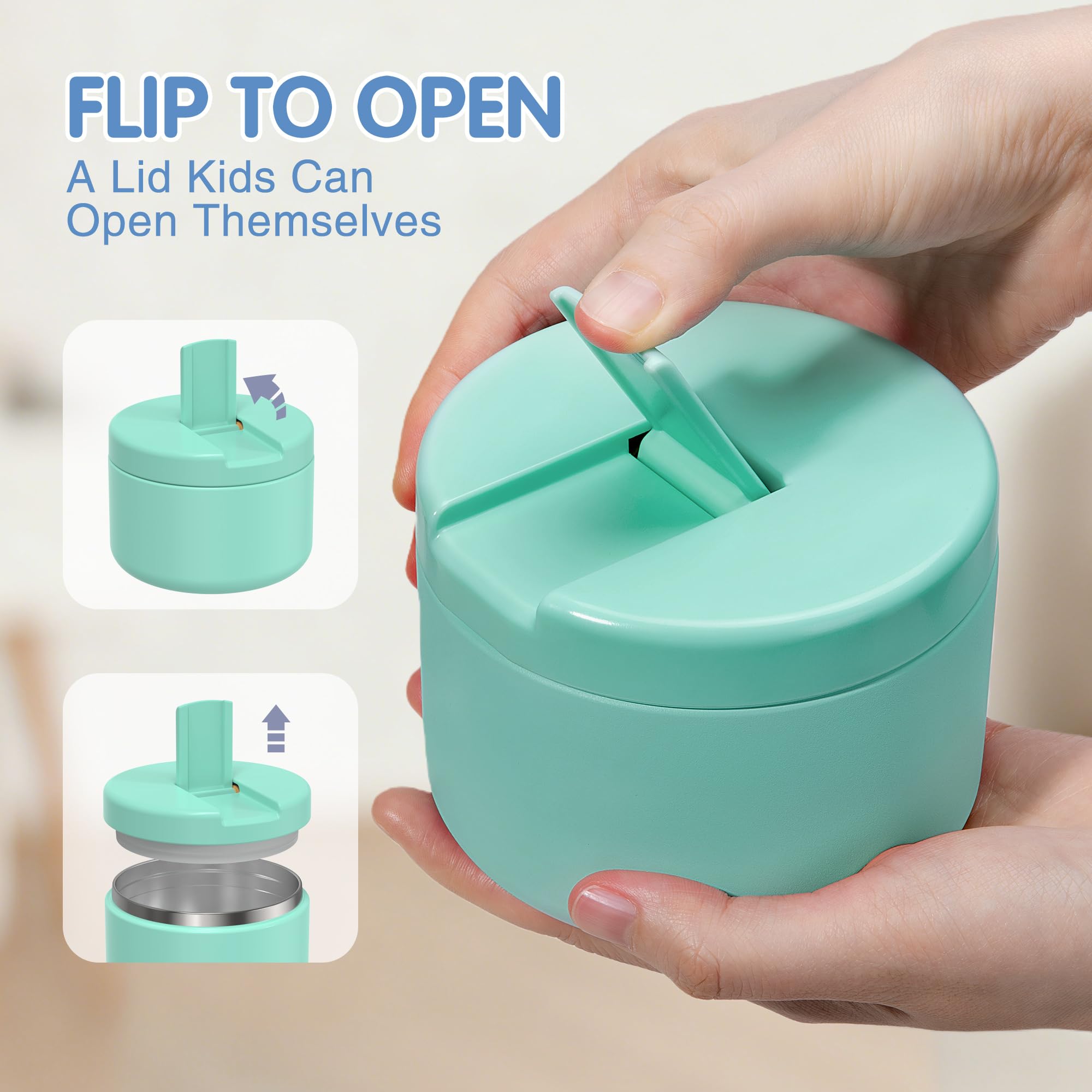 LOHASOK capacidad-12oz-para-ninos: tamaño ideal para porciones pequeñas.