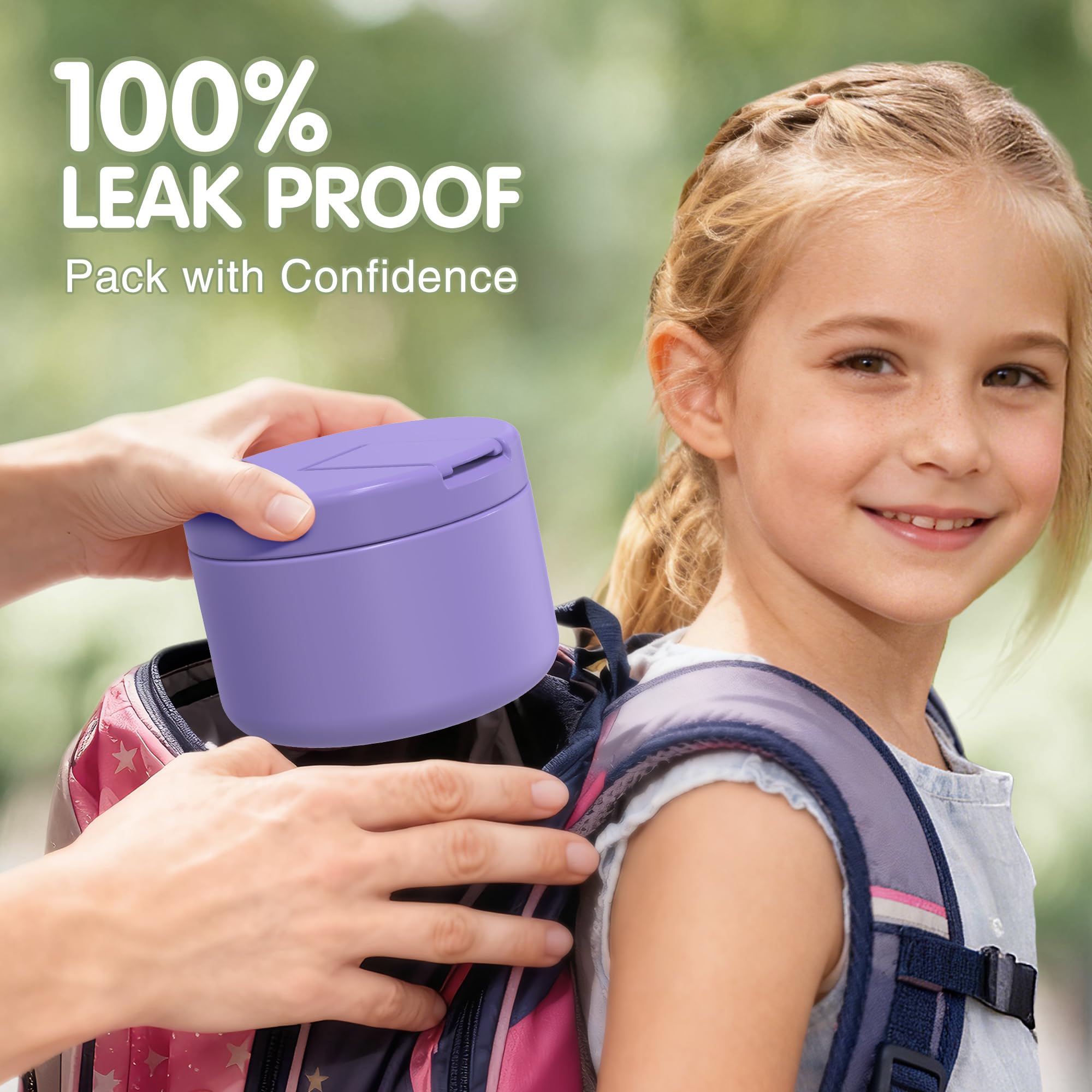 LOHASOK termo 12oz cierre a prueba de fugas para mochilas