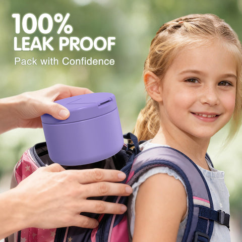 LOHASOK termo 12oz cierre a prueba de fugas para mochilas