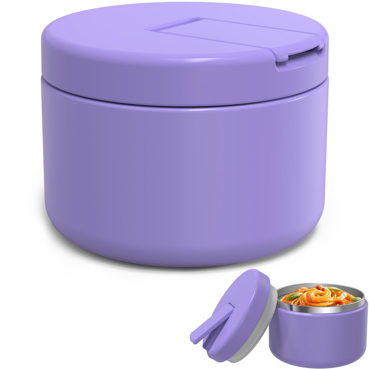 LOHASOK termo 12oz con tapa abatible para niños, apertura fácil