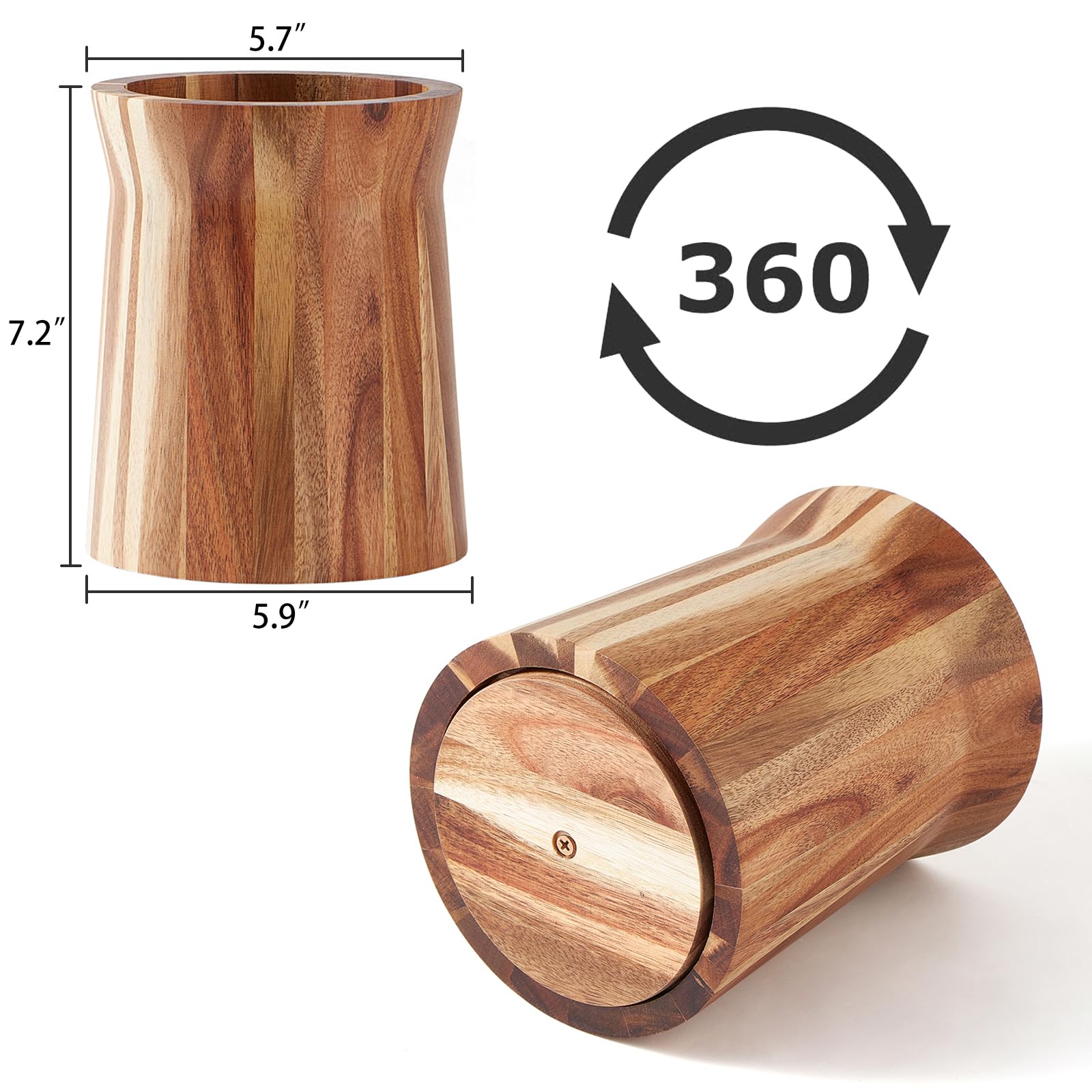 LOHONER apertura trompeta de madera, facilita retirar utensilios.