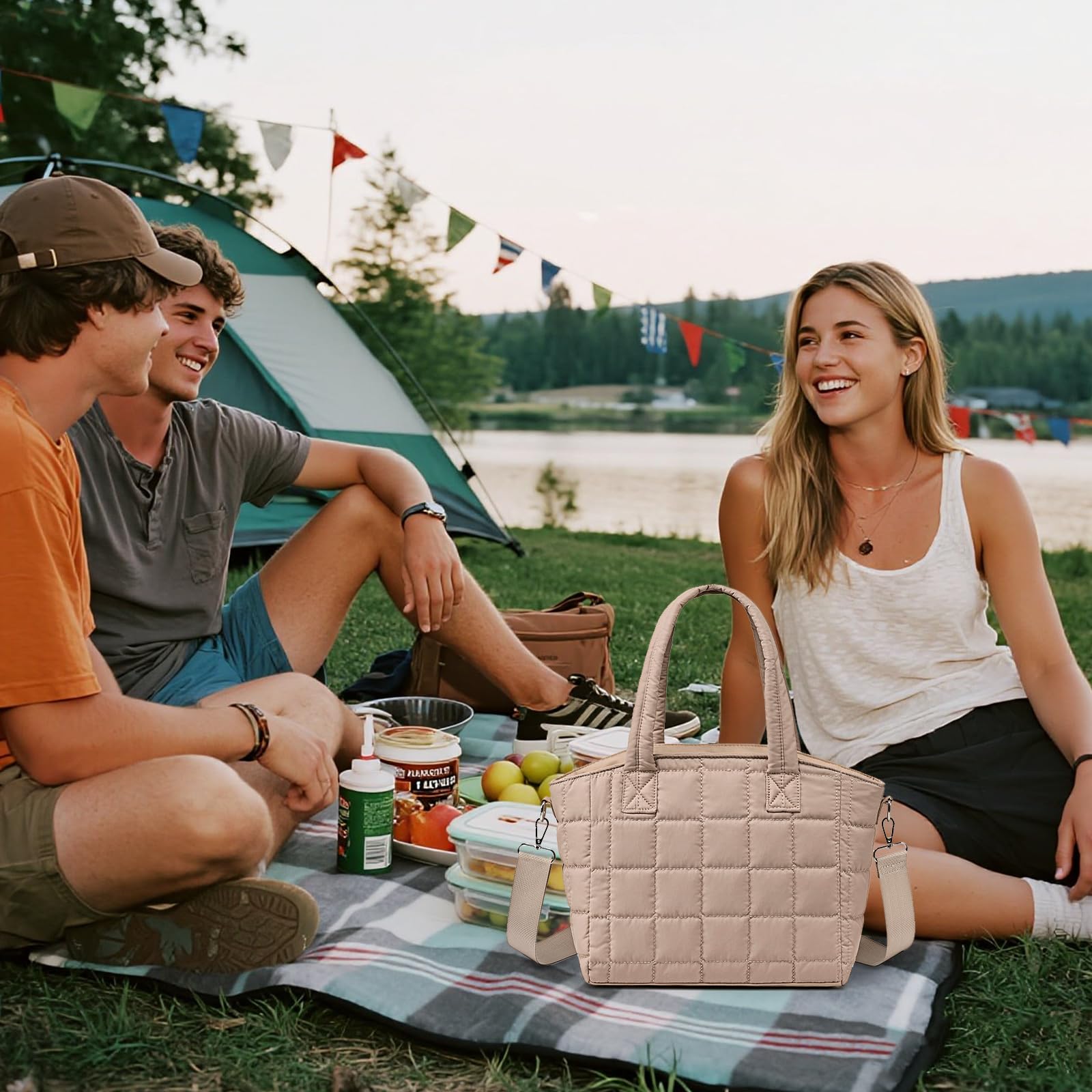 LOIDOU bolsa de almuerzo estilo moderno, combina moda y funcionalidad para el día a día.