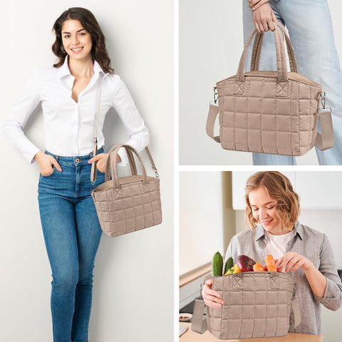 LOIDOU bolsa de almuerzo para uso diario en el trabajo, perfecta para llevar snacks y utensilios.