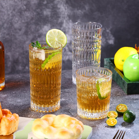 Conjunto Loivttvv para cócteles, agua y whisky.